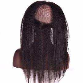 Κίνα Ευθύ κύμα 360 σώματος δαντελλών μετωπική Kinky ευθεία σύσταση Yaki ανθρώπινα μαλλιών βραζιλιάνα προμηθευτής