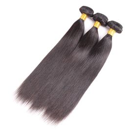 9A τα μη επεξεργασμένα ινδικά ανθρώπινα μαλλιά συσσωρεύουν κατ' ευθείαν 12» - 32», φυσικό 1b μαύρο χρώμα